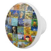 Vincent van Gogh - Masterstuks Mosaic Patchwork Keramische Knop (Rechts)