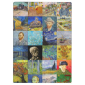 Vincent van Gogh - Masterstuks Mosaic Patchwork Klembord (Achterkant)