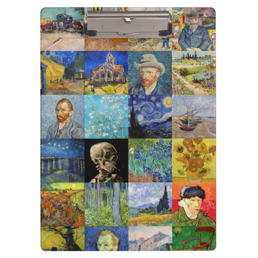 Vincent van Gogh - Masterstuks Mosaic Patchwork Klembord (Voorkant)