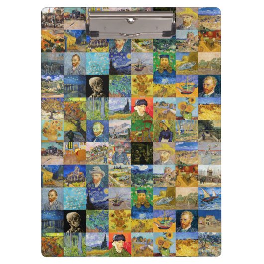 Vincent van Gogh - Masterstuks Mosaic Patchwork Klembord (Voorkant)