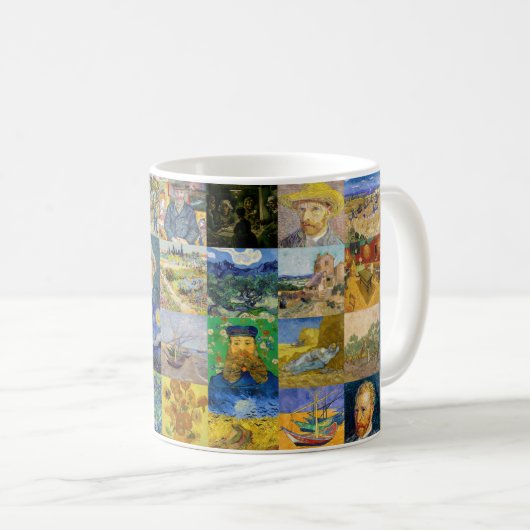 Vincent van Gogh - Masterstuks Mosaic Patchwork Koffiemok (Voorkant rechts)