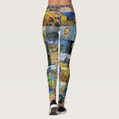 Vincent van Gogh - Masterstuks Mosaic Patchwork Leggings (Achterkant)