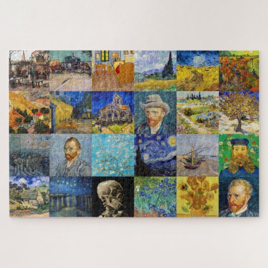 Vincent van Gogh - Masterstuks Mosaic Patchwork Legpuzzel (Horizontaal)