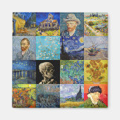 Vincent van Gogh - Masterstuks Mosaic Patchwork Magneet (Voorkant)