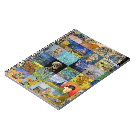 Vincent van Gogh - Masterstuks Mosaic Patchwork Notitieboek (Linkerzijde)