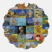 Vincent van Gogh - Masterstuks Mosaic Patchwork Ornament Kaart (Achterkant)