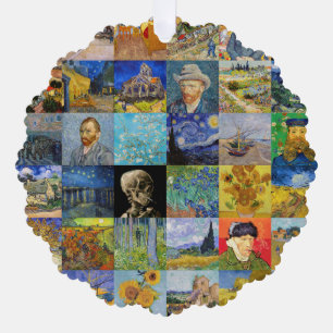Vincent van Gogh - Masterstuks Mosaic Patchwork Ornament Kaart