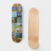 Vincent van Gogh - Masterstuks Mosaic Patchwork Persoonlijk Skateboard (Voorkant)
