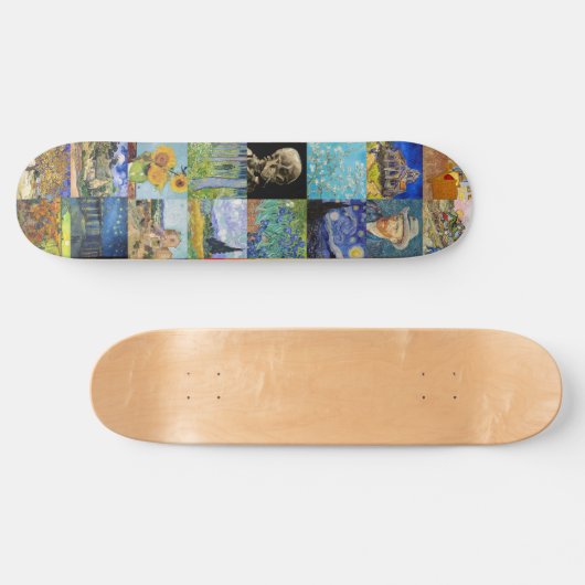 Vincent van Gogh - Masterstuks Mosaic Patchwork Persoonlijk Skateboard (Horizontaal)