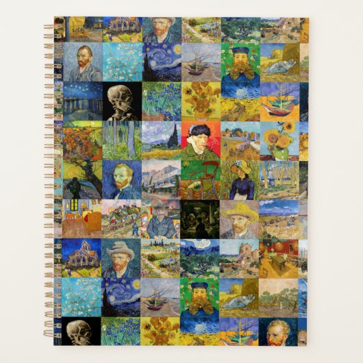 Vincent van Gogh - Masterstuks Mosaic Patchwork Planner (Voorkant)