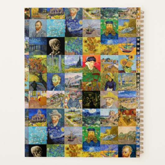 Vincent van Gogh - Masterstuks Mosaic Patchwork Planner (Achterkant)