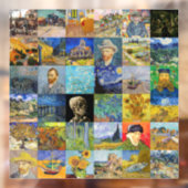 Vincent van Gogh - Masterstuks Mosaic Patchwork Raamsticker (Vel 2)