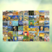 Vincent van Gogh - Masterstuks Mosaic Patchwork Raamsticker (Vel 3)