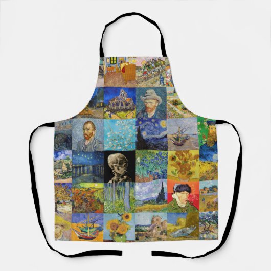 Vincent van Gogh - Masterstuks Mosaic Patchwork Schort (Voorkant)