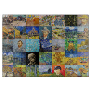 Vincent van Gogh - Masterstuks Mosaic Patchwork Snijplank