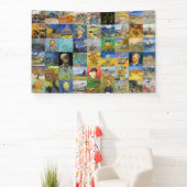 Vincent van Gogh - Masterstuks Mosaic Patchwork Spandoek (Insitu)