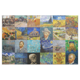 Vincent van Gogh - Masterstuks Mosaic Patchwork Stof