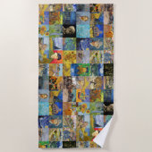 Vincent van Gogh - Masterstuks Mosaic Patchwork Strandlaken (Voorkant)