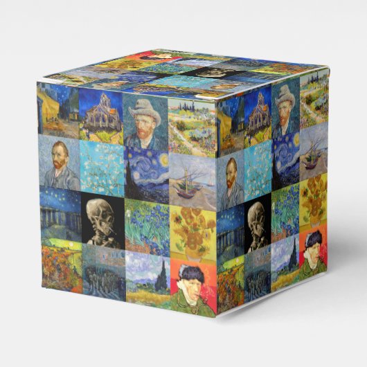 Vincent van Gogh - Masterstuks Mosaic Patchwork T Bedankdoosjes (Voorkant Zijde)