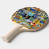 Vincent van Gogh - Masterstuks Mosaic Patchwork Tafeltennisbatje (Voorkant Gekanteld)