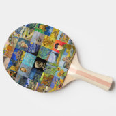 Vincent van Gogh - Masterstuks Mosaic Patchwork Tafeltennisbatje (Zijkant)