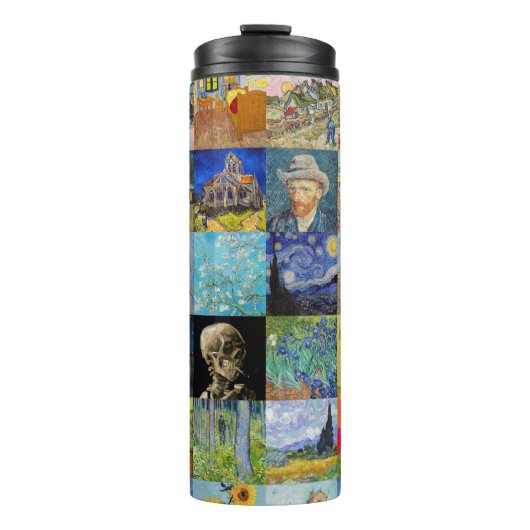 Vincent van Gogh - Masterstuks Mosaic Patchwork Thermosbeker (Voorkant)