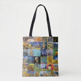 Vincent van Gogh - Masterstuks Mosaic Patchwork Tote Bag