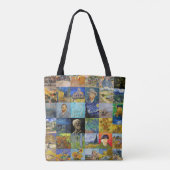 Vincent van Gogh - Masterstuks Mosaic Patchwork Tote Bag (Achterkant)