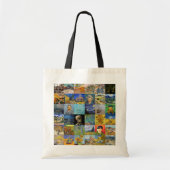 Vincent van Gogh - Masterstuks Mosaic Patchwork Tote Bag (Voorkant)
