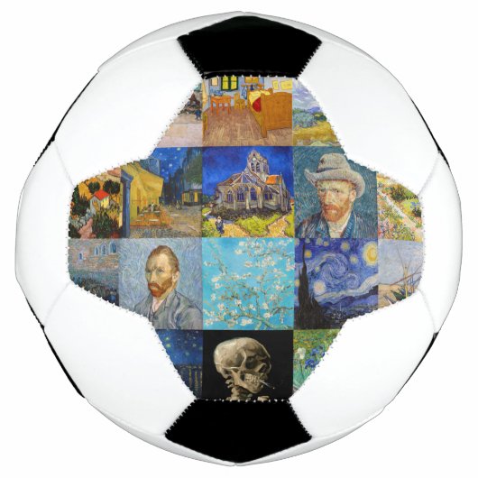 Vincent van Gogh - Masterstuks Mosaic Patchwork Voetbal (Voorkant)