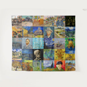 Vincent van Gogh - Masterstuks Mosaic Patchwork Wandkleed