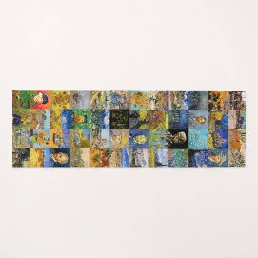 Vincent van Gogh - Masterstuks Mosaic Patchwork Yogamat (Voorkant (horizontaal))