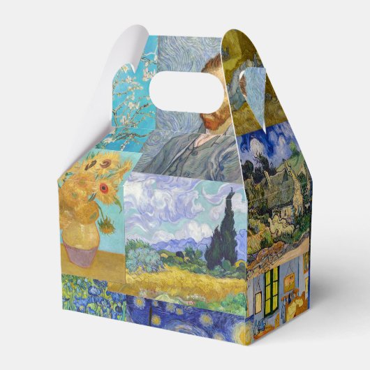 Vincent Van Gogh - Masterstuks Patchwork Bedankdoosjes (Achterkant)