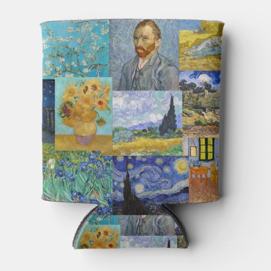 Vincent Van Gogh - Masterstuks Patchwork Blikjeskoeler (Voorkant)