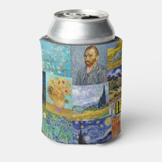 Vincent Van Gogh - Masterstuks Patchwork Blikjeskoeler (Blikje Achterkant)