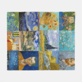 Vincent Van Gogh - Masterstuks Patchwork Fleece Deken (Voorkant (Horizontaal))
