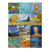 Vincent Van Gogh - Masterstuks Patchwork Foto Afdruk (Voorkant)