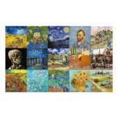 Vincent Van Gogh - Masterstuks Patchwork Foto Afdruk (Voorkant)