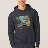 Vincent Van Gogh - Masterstuks Patchwork Hoodie (Voorkant)