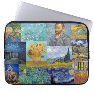 Vincent Van Gogh - Masterstuks Patchwork Laptop Sleeve