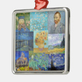 Vincent Van Gogh - Masterstuks Patchwork Metalen Ornament (Links)