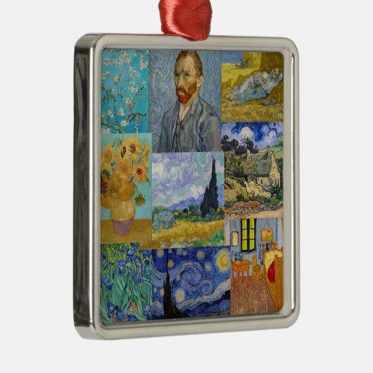 Vincent Van Gogh - Masterstuks Patchwork Metalen Ornament (Rechts)