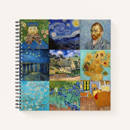 Vincent Van Gogh - Masterstuks Patchwork Notitieboek (Voorkant)
