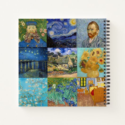 Vincent Van Gogh - Masterstuks Patchwork Notitieboek (Achterkant)
