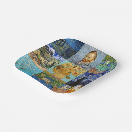 Vincent Van Gogh - Masterstuks Patchwork Papieren Bordje (Gebogen)