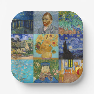 Vincent Van Gogh - Masterstuks Patchwork Papieren Bordje