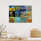 Vincent Van Gogh - Masterstuks Patchwork Poster (Keuken)
