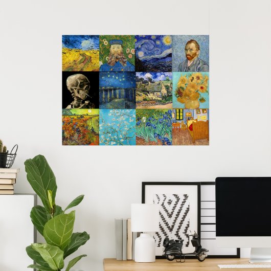 Vincent Van Gogh - Masterstuks Patchwork Poster (Thuiskantoor)