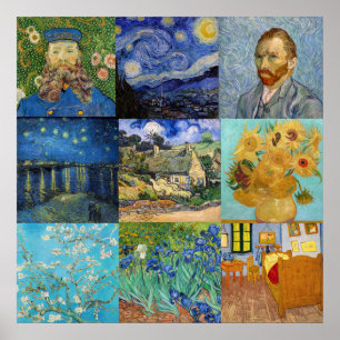 Vincent Van Gogh - Masterstuks Patchwork Poster