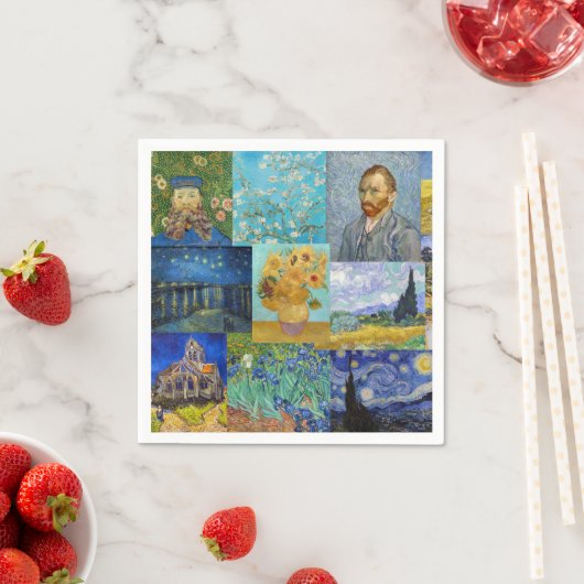 Vincent Van Gogh - Masterstuks Patchwork Servet (Insitu)